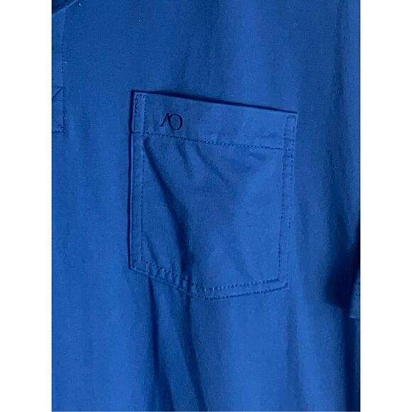 Anderson Ord Blue Performance Polo Shirt Men’s Large Short Sleeve Stretch AO Log - Picture 2 of 6